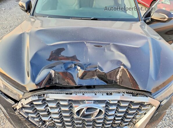 KM8R4DHE0LU073123 2020 HYUNDAI PALISADE Black ძრავის განყოფილების ხედი