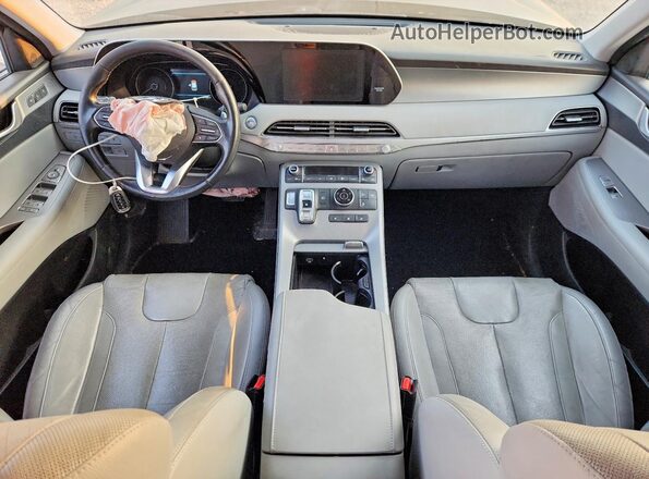 KM8R4DHE0LU073123 2020 HYUNDAI PALISADE Black წინა პანელის ხედი
