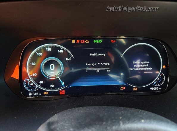 KM8R54HE0LU129221 2020 HYUNDAI PALISADE Black Вид щитка приладів