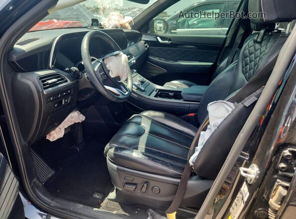 KM8R54HE0LU129221 2020 HYUNDAI PALISADE Black Вид салону спереду
