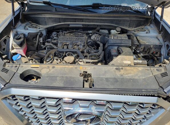 KM8R54HE4MU335465 2021 HYUNDAI PALISADE Silver Vista del compartimento del motor