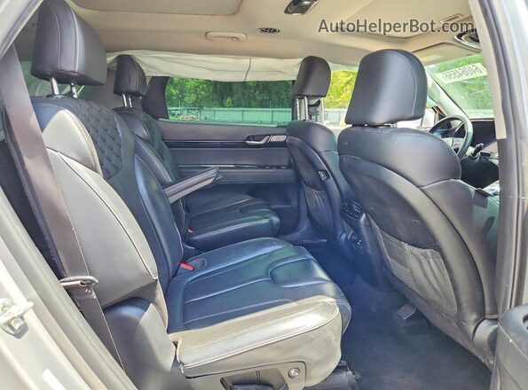 KM8R54HE4MU335465 2021 HYUNDAI PALISADE Silver Vista interior trasera