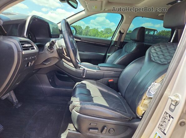 KM8R54HE4MU335465 2021 HYUNDAI PALISADE Silver Vista interior delantera