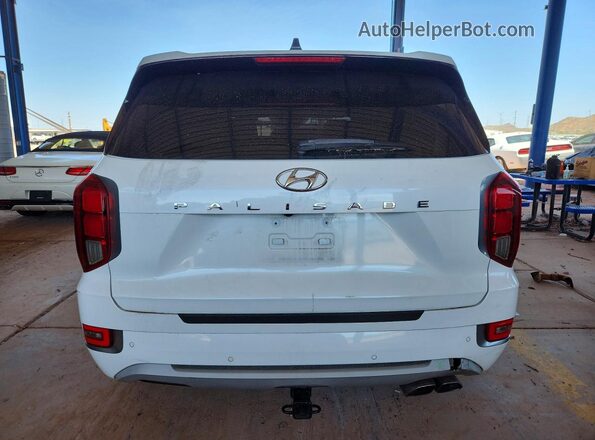 KM8R54HE8MU200599 2021 HYUNDAI PALISADE White Widok z tyłu