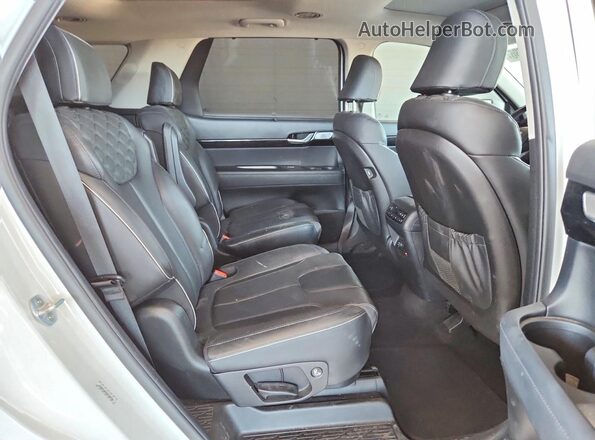 KM8R54HE8MU200599 2021 HYUNDAI PALISADE White Widok wnętrza z tyłu
