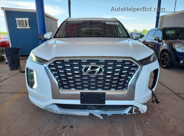 KM8R54HE8MU200599 2021 HYUNDAI PALISADE White Widok z przodu