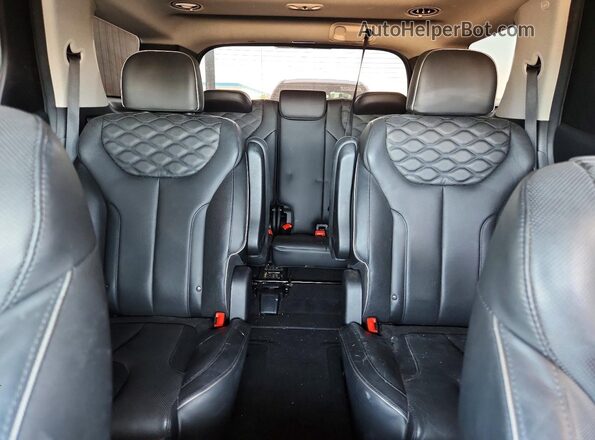 KM8R54HE8MU200599 2021 HYUNDAI PALISADE White Widok tylnych siedzeń