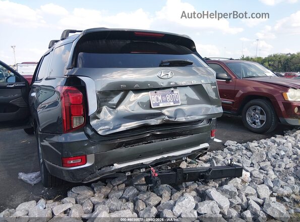 KM8R5DHE3MU231193 2021 HYUNDAI PALISADE Blue Front view