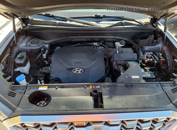 KM8R5DHE9MU178967 2021 HYUNDAI PALISADE Gray Vista del compartimento del motor