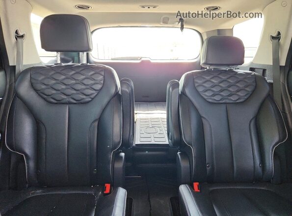 KM8R5DHE9MU178967 2021 HYUNDAI PALISADE Gray Vista de los asientos traseros