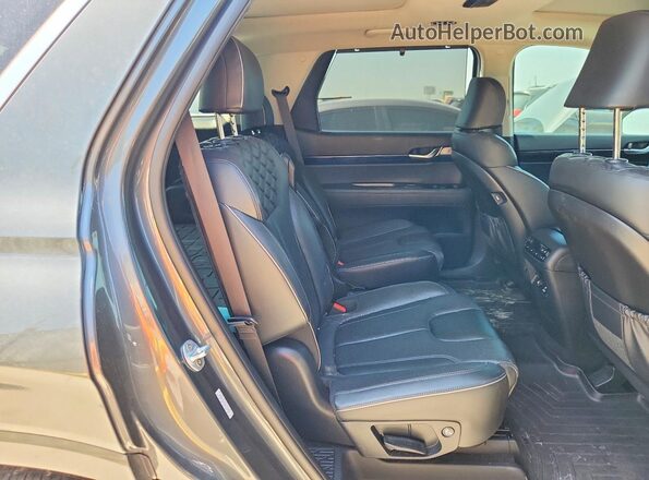 KM8R5DHE9MU178967 2021 HYUNDAI PALISADE Gray Vista interior trasera