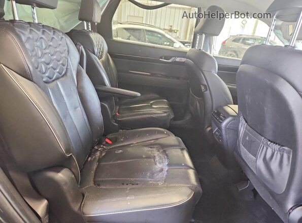 KM8R5DHE9MU244854 2021 HYUNDAI PALISADE Gray Widok wnętrza z tyłu