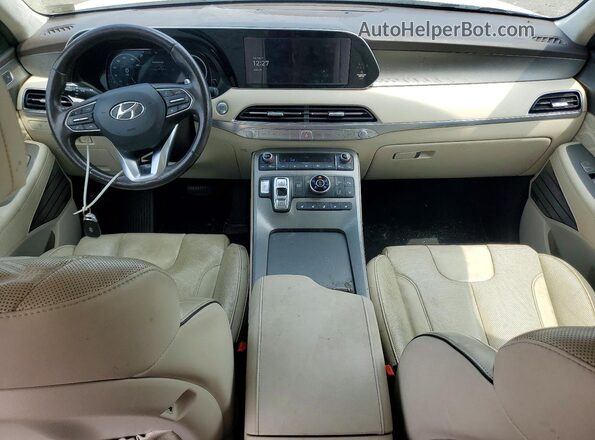 KM8R7DHE5MU224577 2021 HYUNDAI PALISADE White წინა პანელის ხედი