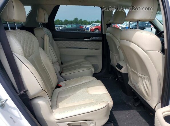 KM8R7DHE5MU224577 2021 HYUNDAI PALISADE White უკანა სალონის ხედი