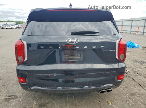 KM8R7DHE9MU261566 2021 HYUNDAI PALISADE Черный Вид сзади