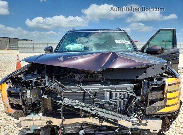 KM8RMESA0TU036908 2026 HYUNDAI PALISADE Maroon Vista del compartimento del motor