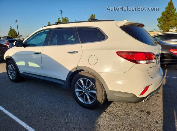 KM8SM4HF4JU258279 2018 HYUNDAI SANTA White უკანა მარცხენა