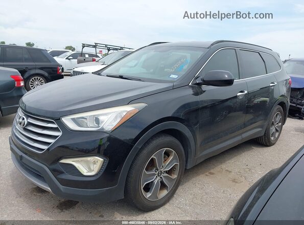 KM8SM4HF5GU154151 2016 HYUNDAI SANTA FE Black Передня ліва чверть