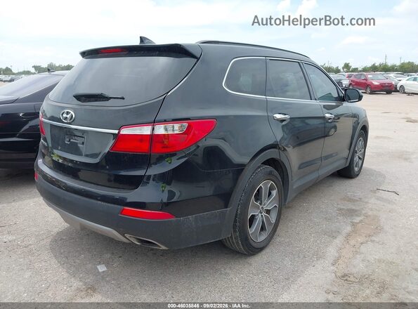 KM8SM4HF5GU154151 2016 HYUNDAI SANTA FE Black Задня права чверть