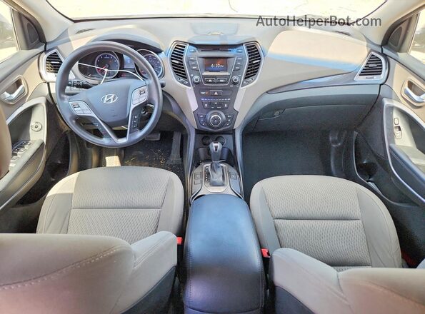 KM8SM4HF8GU154757 2016 HYUNDAI SANTA Silver Առջևի վահանակի տեսք