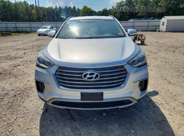 KM8SMDHF0HU256412 2017 HYUNDAI SANTA Silver Front view