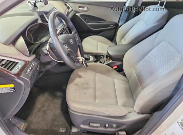KM8SMDHF8JU283475 2018 HYUNDAI SANTA White Widok wnętrza z przodu