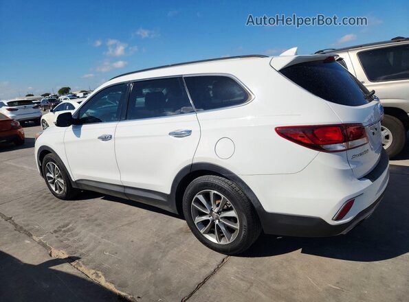 KM8SN4HF2JU293951 2018 HYUNDAI SANTA White Tył lewy