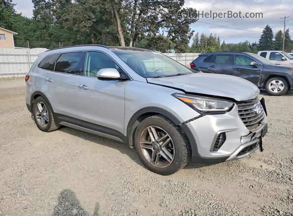 KM8SR4HF1HU224697 2017 HYUNDAI SANTA Silver Delantero derecho