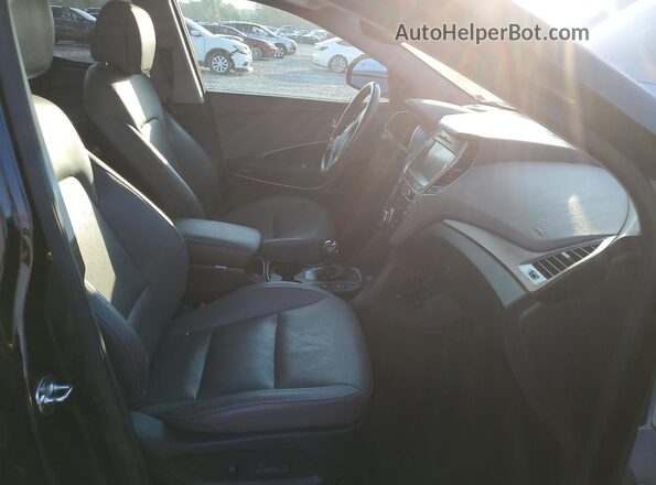 KM8SR4HF2JU269993 2018 HYUNDAI SANTA Black Vista interior delantera