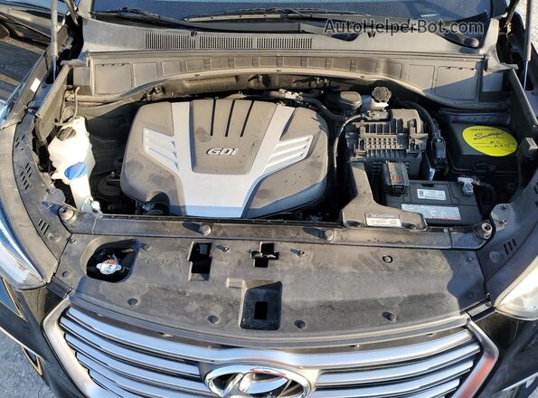 KM8SR4HF2JU269993 2018 HYUNDAI SANTA Black Vista interior trasera
