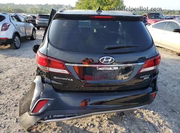 KM8SR4HF2JU269993 2018 HYUNDAI SANTA Black Vista trasera