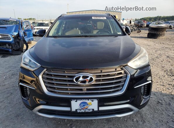 KM8SR4HF2JU269993 2018 HYUNDAI SANTA Black Vista frontal