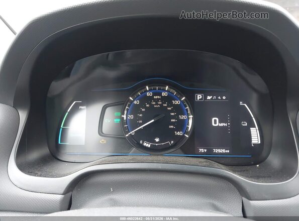 KMHC65LC0KU156576 2019 HYUNDAI IONIQ HYBRID Black Vista de los asientos traseros