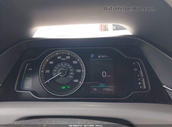 KMHC65LC0LU219872 2020 HYUNDAI IONIQ HYBRID Silver უკანა სავარძლების ხედი