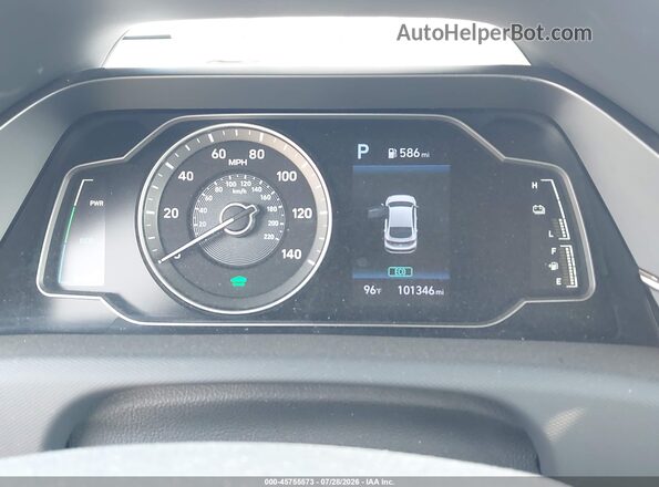 KMHC65LC0MU249214 2021 HYUNDAI IONIQ HYBRID Black Widok tylnych siedzeń