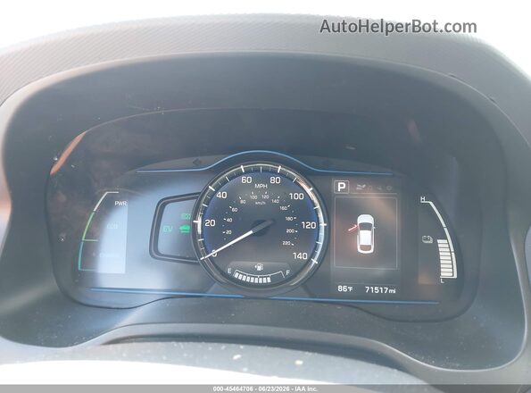 KMHC65LC1JU075892 2018 HYUNDAI IONIQ HYBRID Silver Rear seats view
