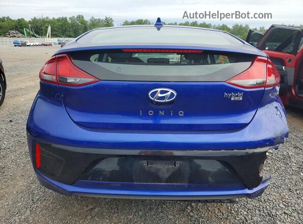 KMHC65LC1KU166615 2019 HYUNDAI IONIQ Blue Widok z tyłu