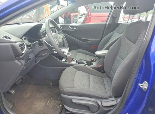 KMHC65LC1KU166615 2019 HYUNDAI IONIQ Blue Widok wnętrza z przodu