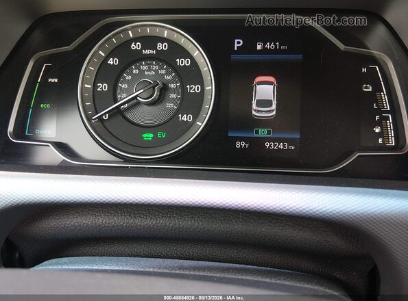 KMHC65LC1MU246662 2021 HYUNDAI IONIQ HYBRID Silver Вид задніх сидінь
