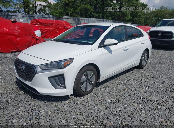 KMHC65LC1MU247049 2021 HYUNDAI IONIQ HYBRID White Передня ліва чверть