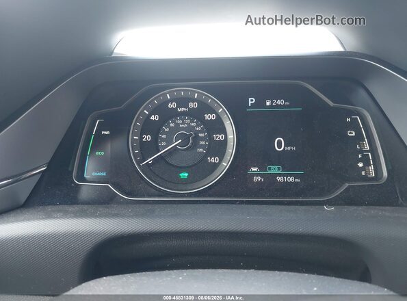 KMHC65LC1MU247049 2021 HYUNDAI IONIQ HYBRID White Вид задніх сидінь
