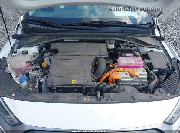 KMHC65LC1MU247049 2021 HYUNDAI IONIQ HYBRID White Вид ззаду