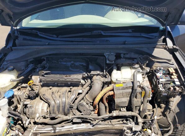 KMHC65LC2HU040126 2017 HYUNDAI IONIQ Blue Widok wnętrza z tyłu