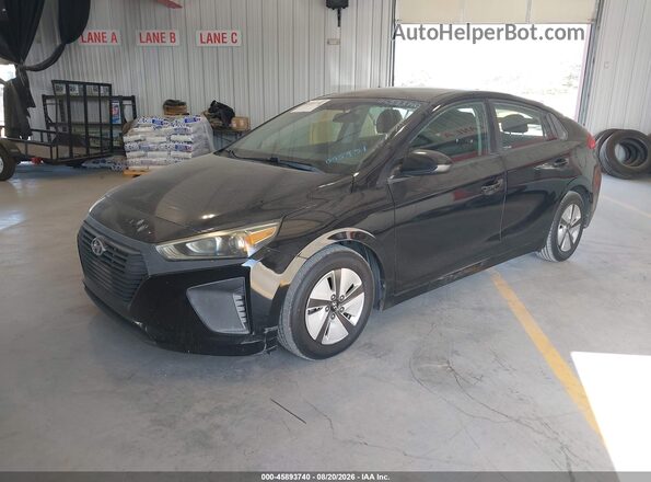 KMHC65LC2JU075951 2018 HYUNDAI IONIQ HYBRID Black Przód lewy
