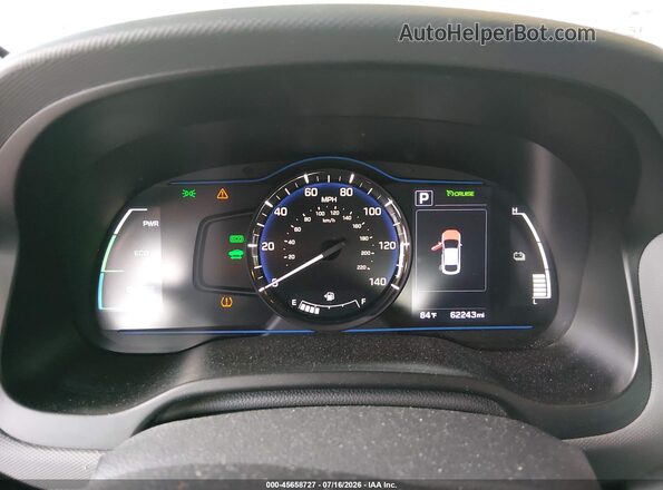 KMHC65LC2JU101142 2018 HYUNDAI IONIQ HYBRID White უკანა სავარძლების ხედი
