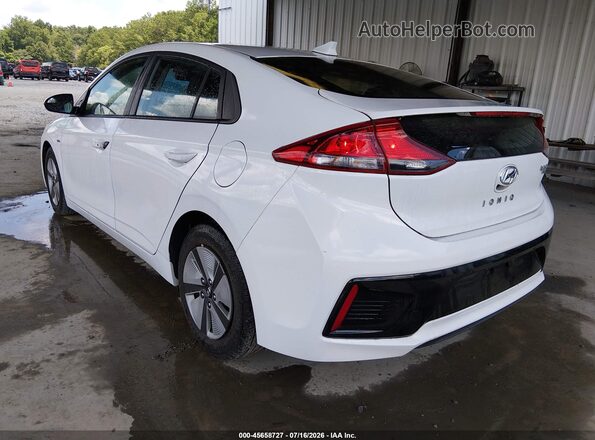KMHC65LC2JU101142 2018 HYUNDAI IONIQ HYBRID White უკანა მარცხენა