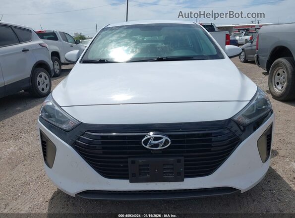 KMHC65LC3JU075506 2018 HYUNDAI IONIQ HYBRID White Widok z przodu
