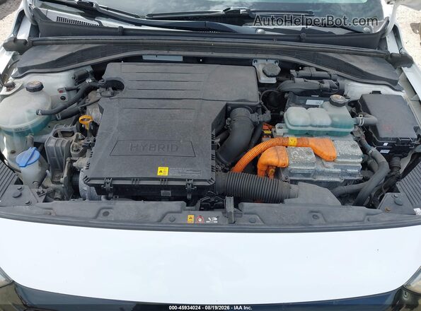 KMHC65LC3JU075506 2018 HYUNDAI IONIQ HYBRID White Widok z tyłu