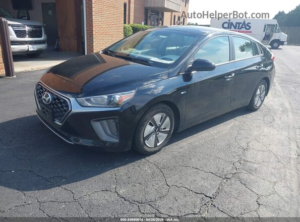 KMHC65LC3LU218120 2020 HYUNDAI IONIQ HYBRID Black წინა მარცხენა ხედი სამი მეოთხედიდან