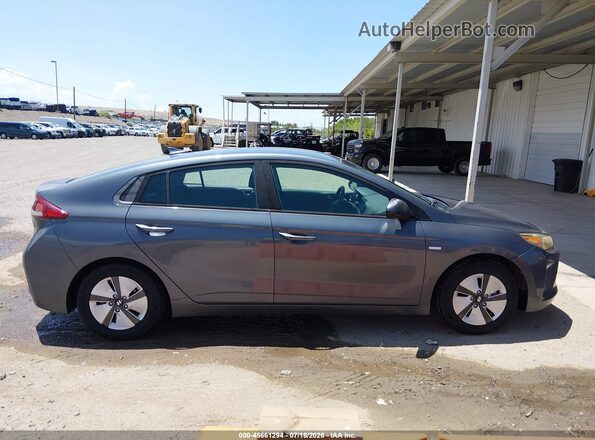 KMHC65LC4JU075305 2018 HYUNDAI IONIQ HYBRID Gray Widok wnętrza z tyłu